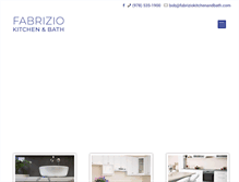 Tablet Screenshot of fabriziokitchenandbath.com